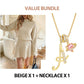 ✨💓Women's Mock Neck Knit A-Line Mini Dress
