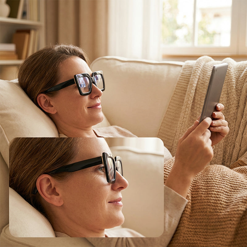 Chic Oversized Square Blue Light Blocking Glasses