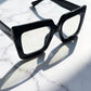 Chic Oversized Square Blue Light Blocking Glasses