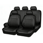 🚗9-Piece Universal Fit Leather Car Seat Cover Set