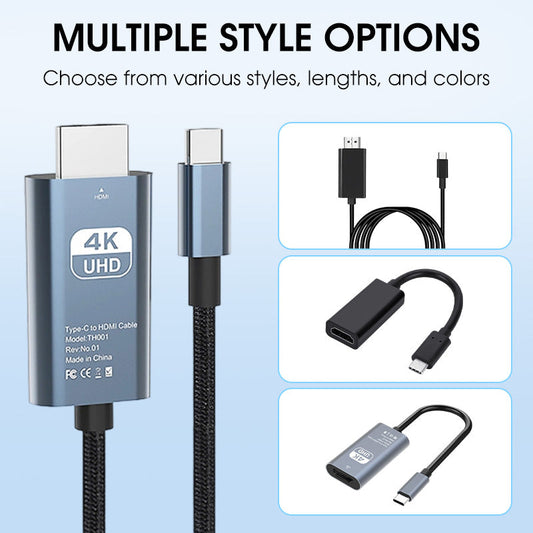 ✨🔥4K HD Type-C to HDMI Display Adapter