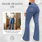 👖 Women's High-Waist Stretch Flare Denim Jeans