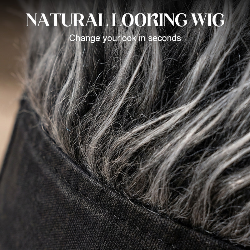 🧢Unisex Hip-Hop Wig Hat – Grunge Style, Soft & Comfortable Fit for Parties, Cosplay and Costumes ✨