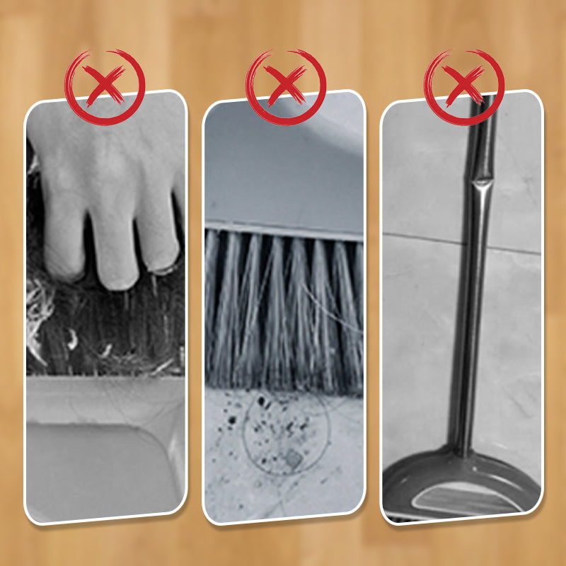 💝Stand-Up Dustpan Set with 180° Rotating Broom