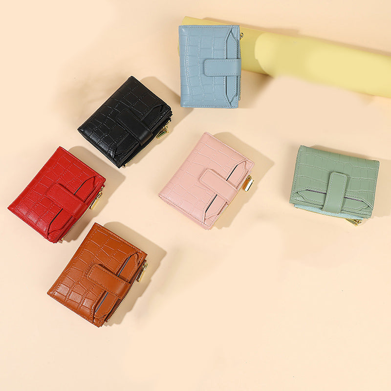 Women’s Compact Solid Color Wallet