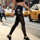 Women's Mesh High Waist Yoga Pants with Pockets
