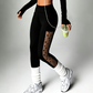 Women's Mesh High Waist Yoga Pants with Pockets
