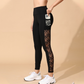 Women's Mesh High Waist Yoga Pants with Pockets
