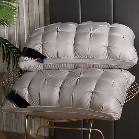 💞 Washable Ergonomic Neck Pillow – Breathable and soft with 3D stitching.
