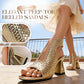 👡Women's Elegant Peep-Toe Heeled Sandals