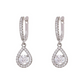 Elegant Teardrop Dangle Hoop Earrings