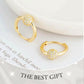 💍 Gold Circle Earrings with Small Ball – Delicate, Lightweight & Versatile ✨