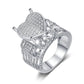 Sparkling Heart-Shaped Ring for Women