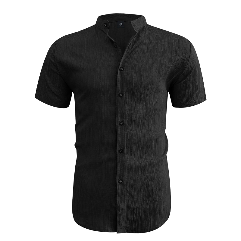 ✨New Arrival👕Men's Summer Stand Collar Short Sleeve Shirt