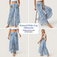 🌷Summer Cool Dea🎉Women's Printed Wide-Leg Drawstring Trousers