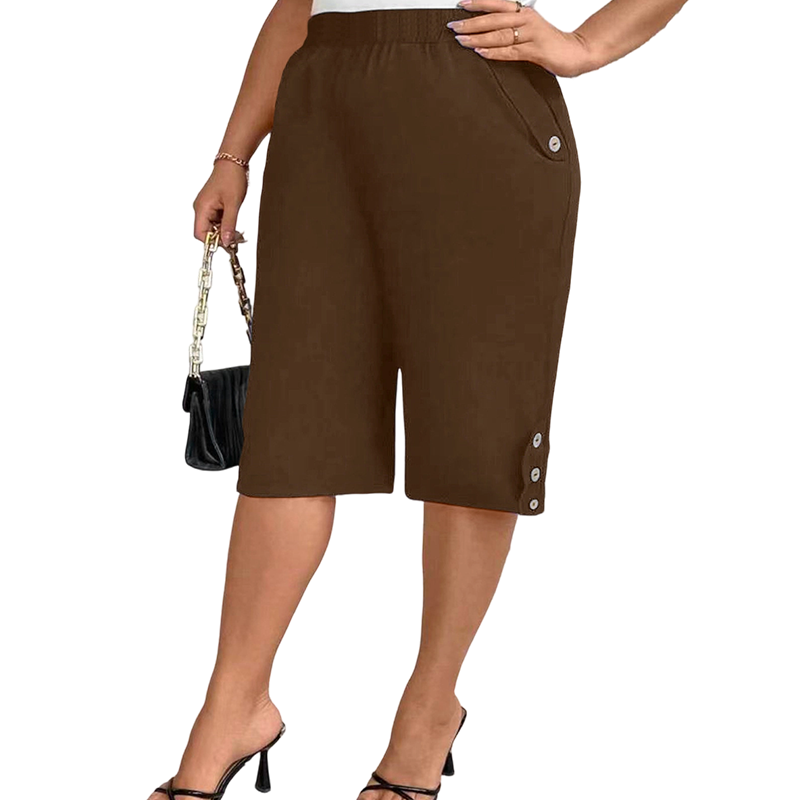 👖New Arrival❣️Women's Casual Comfortable Elastic Waist Capri Pants