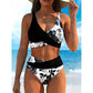 Women's Floral Print High Waist Bikini Set