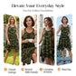 👗✨ Sleeveless Camouflage Dress – Asymmetrical Hem, Edgy Style, Unique
