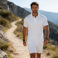 Men's Summer 2-Piece Collar Shirt & Shorts Set