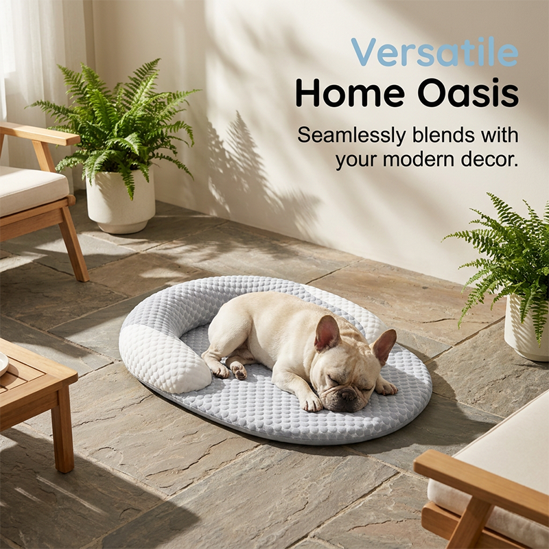 🛏️ Cooling Pet Bed with Breathable Mesh