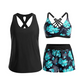 ✨Women's 3-Piece Swimsuit Tankini Set with Shorts