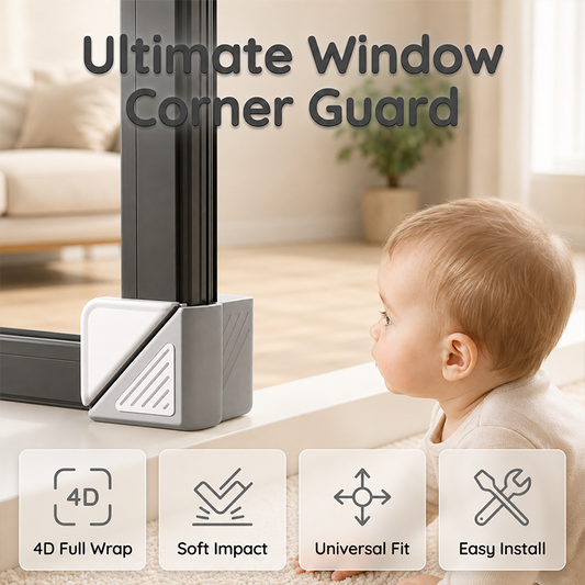 Window Corner Guard Baby Proofing Safety Bumper for Casement Windows Small
