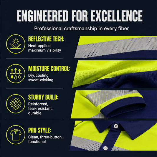 Men's High Visibility Round-Neck Top