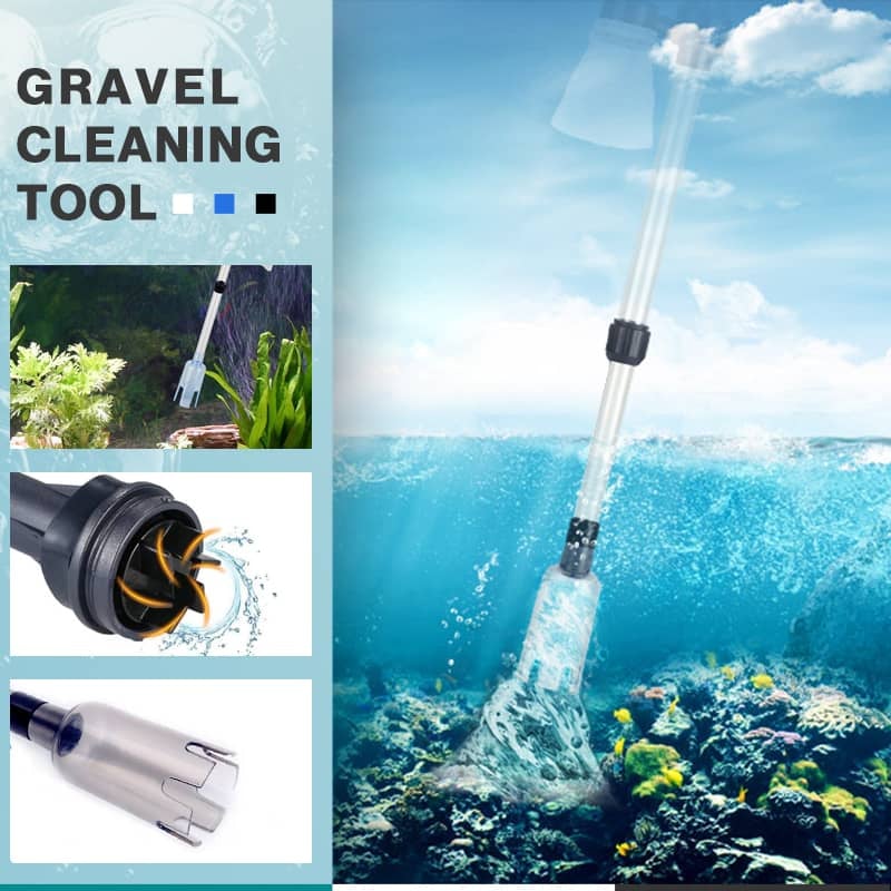 🐠 Electric Aquarium Gravel Cleaner—battery-operated, adjustable length, and easy to use—suitable for all aquariums 🧹🐟