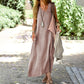 Women's Sleeveless V-Neck Maxi Dress