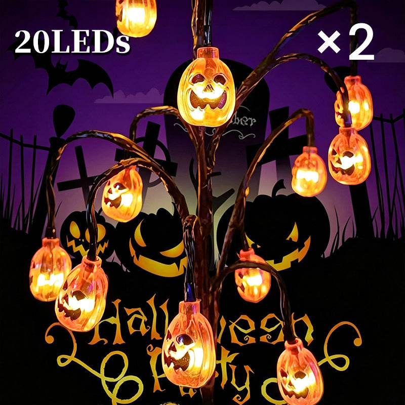 🎃🦇 43% OFF!👻Waterproof Halloween Pumpkin Solar Branch Lights