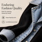 Women’s Elegant Denim Spliced Ribbed Knit Coat