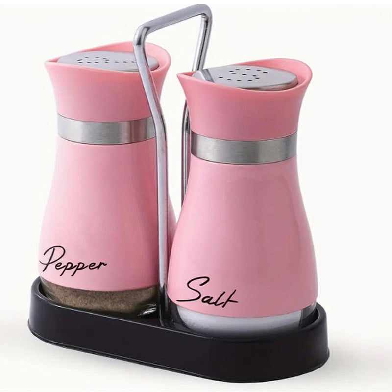 🐧Penguin Design Salt and Pepper Shaker Set, Transparent Glass Bottom Seasoning Dispenser, Large‑Mouth Refillable Spice Container for Kitchen Countertop