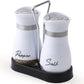 🐧Penguin Design Salt and Pepper Shaker Set, Transparent Glass Bottom Seasoning Dispenser, Large‑Mouth Refillable Spice Container for Kitchen Countertop