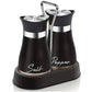 🐧Penguin Design Salt and Pepper Shaker Set, Transparent Glass Bottom Seasoning Dispenser, Large‑Mouth Refillable Spice Container for Kitchen Countertop