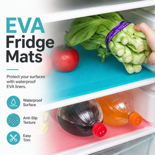 🧊 Waterproof Fridge Shelf Liners – Non-slip, easy-clean & food-safe – Keeps fridge shelves fresh & organized ✨
