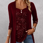 ✨👚Mock Layered Top with Sequin Detail – Eye-Catching Shine & Versatile Wear for Any Occasion