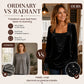 Women's Sequin Patchwork Long Sleeve Top
