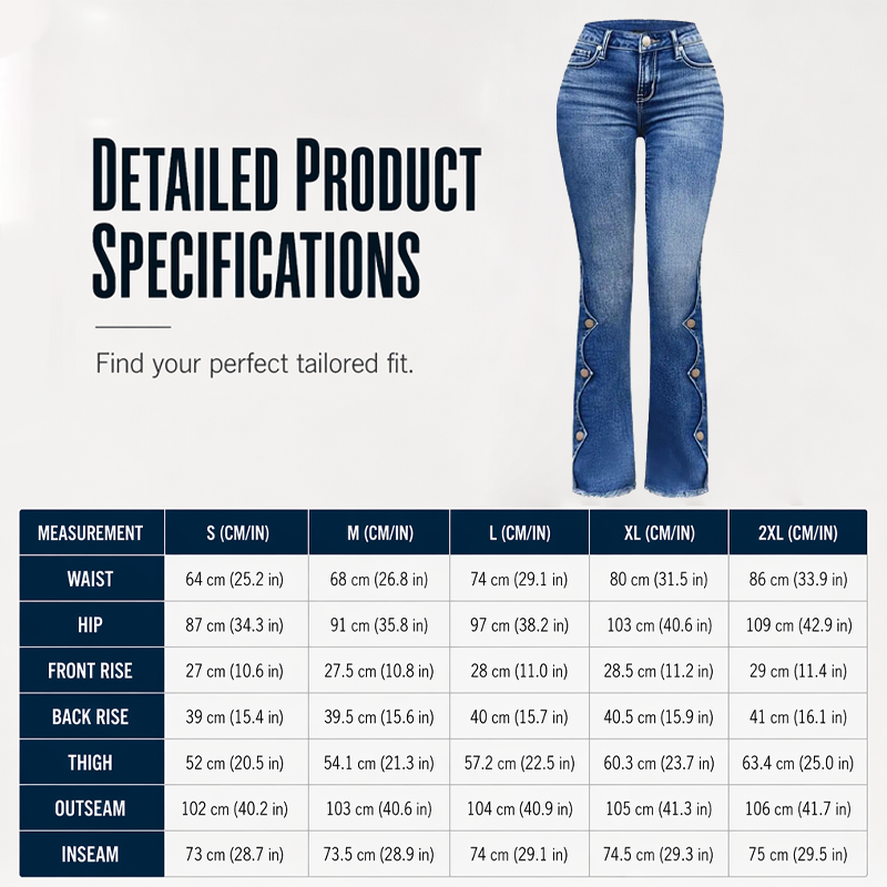 💃Women High Waisted Distressed Flare Jeans