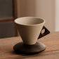 ☕Sip in Style Instantly! No-Slip Rustic Wood-Handle Mug