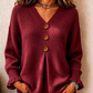 ☁️ Cozy Everyday Comfort | Women's V-Neck Knit Sweater