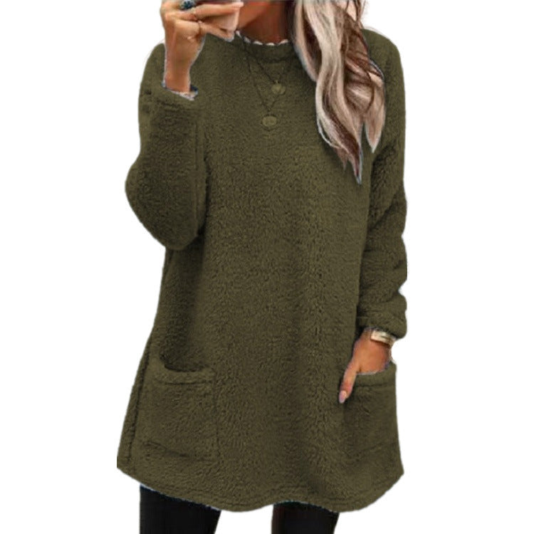🍂Limited-Time Offer ☁️Women's Warm Crew Neck Long Sleeve Top