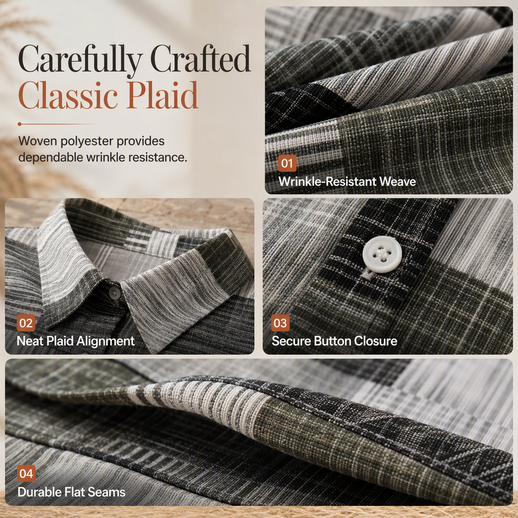 🏁 Classic Plaid, Relaxed Easy Layering | Women's Loose-Fit Shirt Jacket