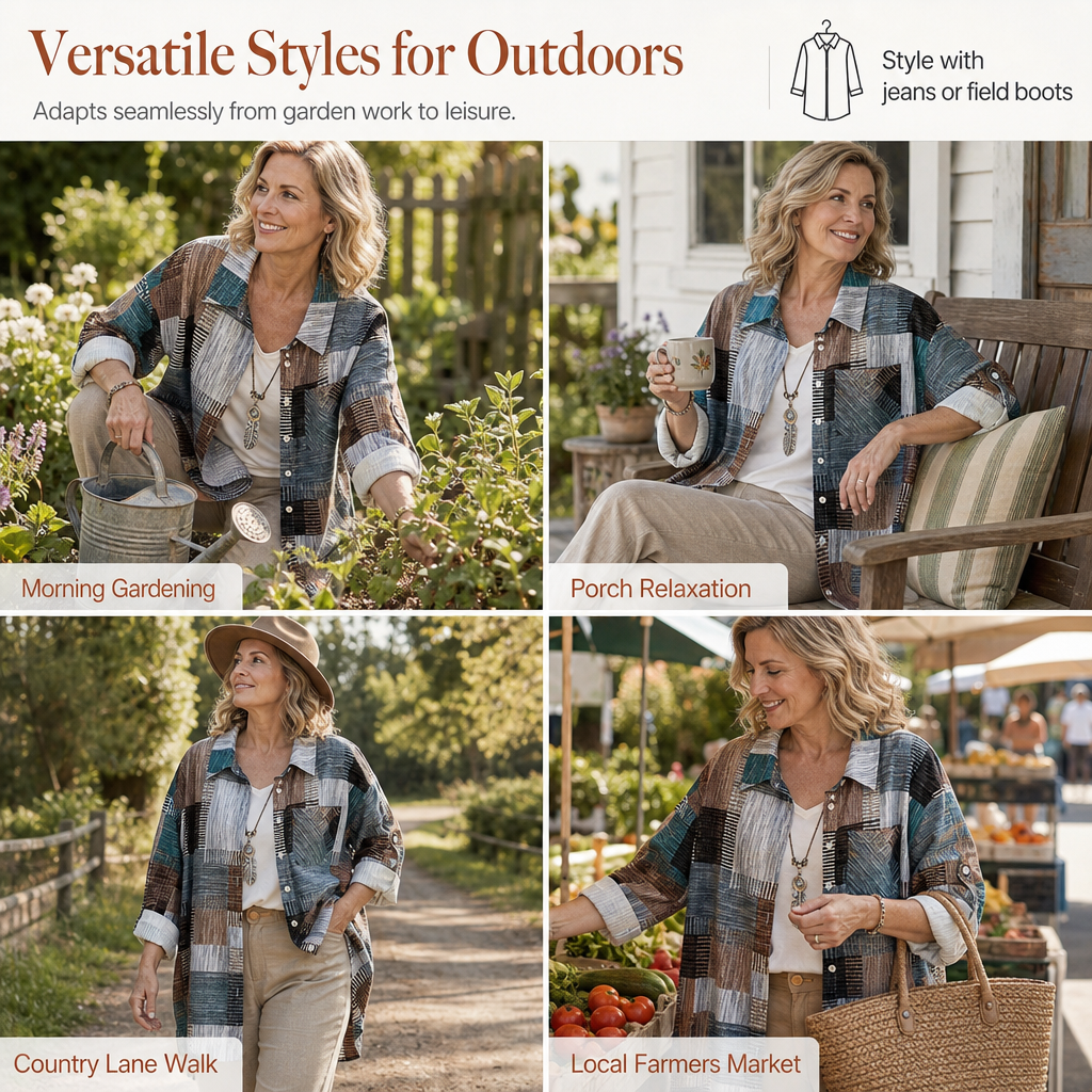 🏁 Classic Plaid, Relaxed Easy Layering | Women's Loose-Fit Shirt Jacket
