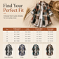 🏁 Classic Plaid, Relaxed Easy Layering | Women's Loose-Fit Shirt Jacket