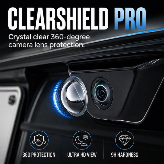 🚗Clear HD Car Camera Protective Cover – 9H Hardness 360° Lens Protector, Ultra HD View No Image Distortion, Protects Vehicle 360-Degree Camera Lens from Scratches Dust Debris