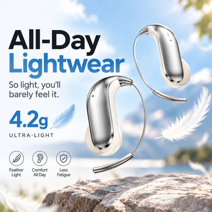 💥Bluetooth 6.0 Earbuds – 4.2g ultra-light, barely there feel. 48H playtime, IPX5 sweatproof. Perfect for runs & daily listening. ⚡✨
