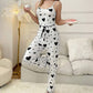 💖Womens 2 Piece Ribbed Pajama Set Heart Print Camisole Top and Long Pants Loungewear