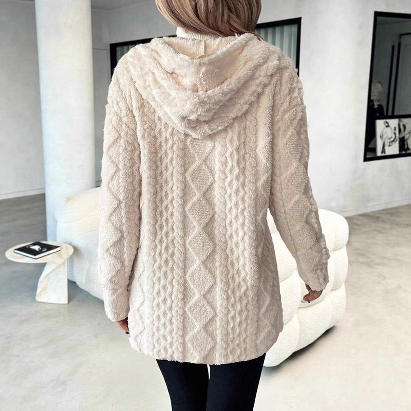 ✨Women’s Casual Plush Hooded Jacket