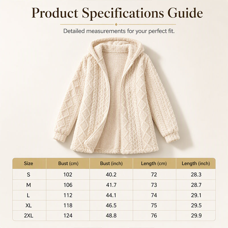 ✨Women’s Casual Plush Hooded Jacket